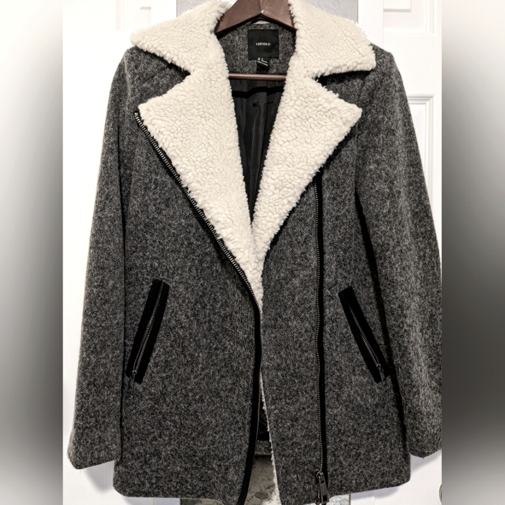 Forever 21 Sherpa Collar Jacket